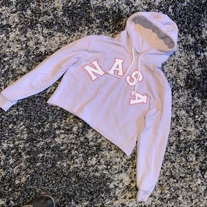 NASA crop hoodie - small